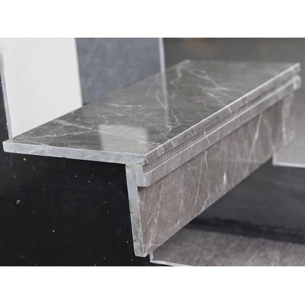 Grey Color Staircase Steps Floor Tiles Polished Marble Step Stairs Tiles