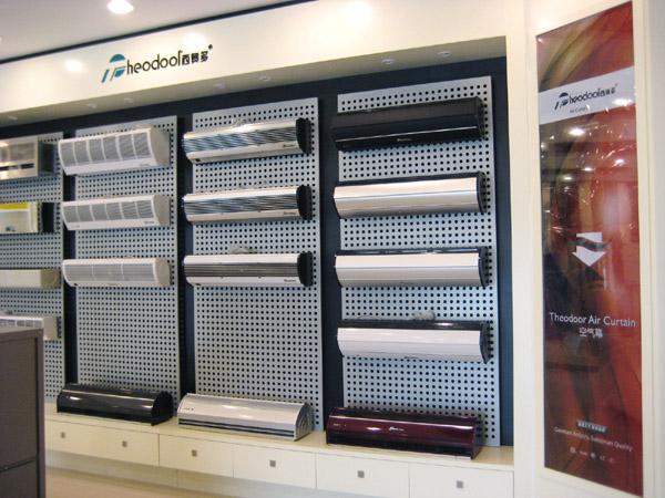 Natural Wind Compact Air Curtains For Overhead Doors With Cross Flow