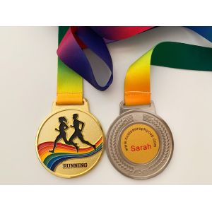 China Marathon Souvenirs Metal 70mm Custom Sports Medals on sale