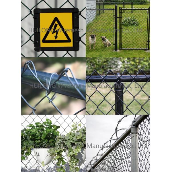 Philippines Standard 50X50mm Chain Link Wire Fence , 2.5mm Cyclone Mesh Fencing
