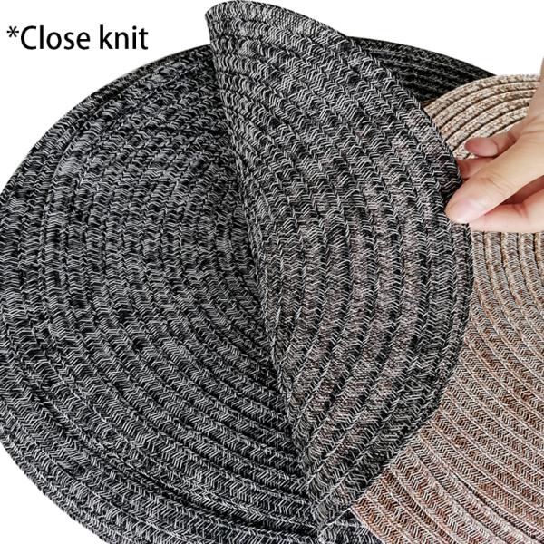 Kitchen Room Space Luxury Golden Waterproof PVC Round Christmas Dining Table Place Mats