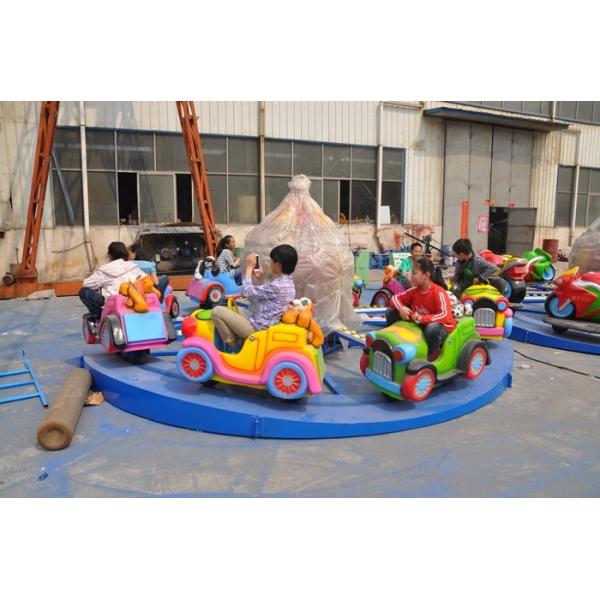 Motor Shape Children's Amusement Park Rides , Kids Carnival Car Carousel Ride