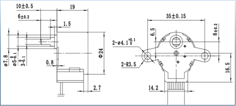 24BYJ48 geared stepper motor 5~12V for Intelligent sanitary
