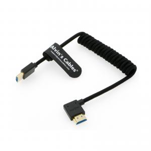 China Ultra HD 8K HDMI 2.1 Braided Coiled Cable HDMI For Atomos Ninja V Portkeys BM5 For Feelworld Monitor For Canon C300 on sale