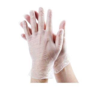 China Width 110mm Disposable Medical PVC Gloves Long Cuff Disposable Gloves on sale