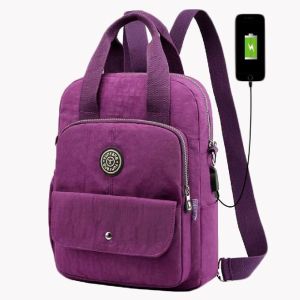 Cheap Nylon USB Charging Stylish Travel Backpacks For Girl wholesale