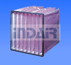 Cheap Non Woven Pocket / Bag HVAC Air Filters With High Lofted Synthetic Fiber Media wholesale