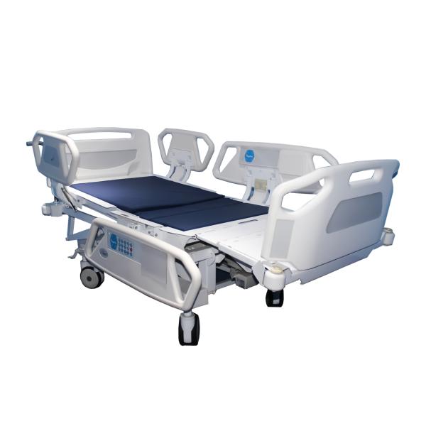 75 Degrees Adjustable Electric Bed For Home Care Function Manual Full Curve Nursing Bed White Mute Wheel Eight Function
