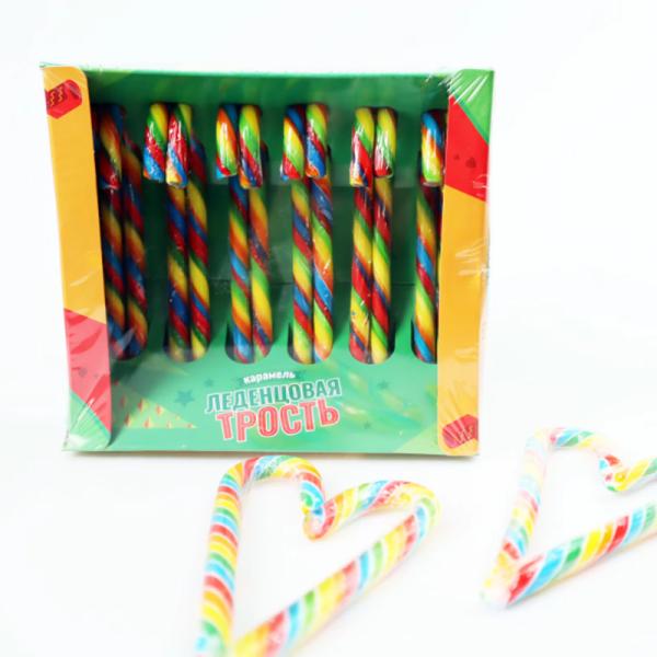 Assorted Christmas candy in various colors and flavors