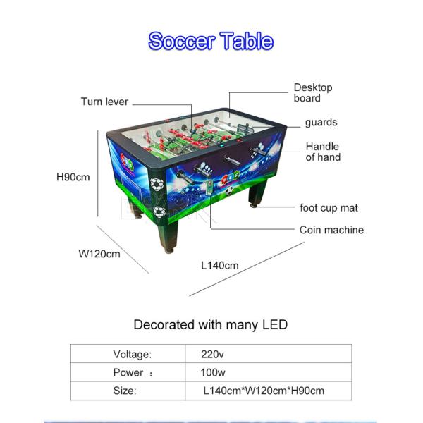 Soccer Table Wooden Toys Sports Equipment Football Table Indoor Arcade Machine