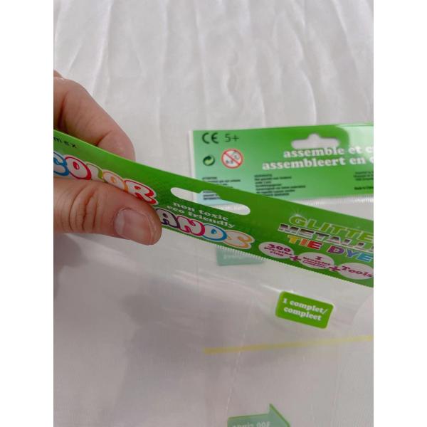 Gift Craft Industrial Opp Header Bag Self Adhesive Reusable Clear Opp Packaging Bag