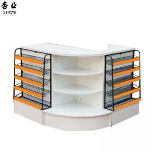 China Retail Supermarket Checkout Counter Cashier Register Table Customoized on sale