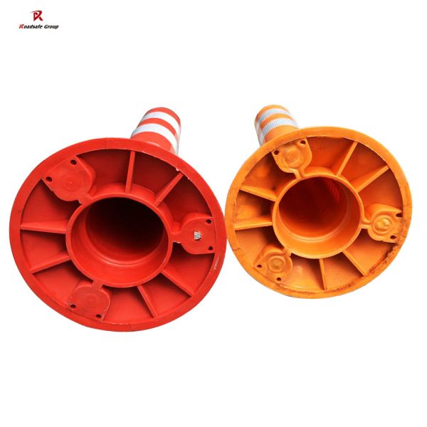 Traffic PU 500mm Warning Post Reflective Delineator Road Spring Flexible Bollard