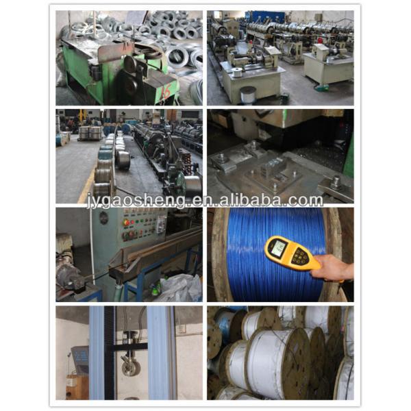 2.5-3.5mm Plastic Coated Steel Cable 3mm-10mm Wire Gauge 7X7 7X19