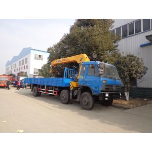 Cheap 10T DropsideTruck Mounted Telescopic Crane With Hydraulic Straight Arm wholesale