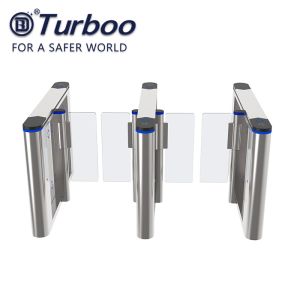 Cheap Security Speed Gate Turnstile , RFID Face Recognition Turnstile Barrier 220V wholesale