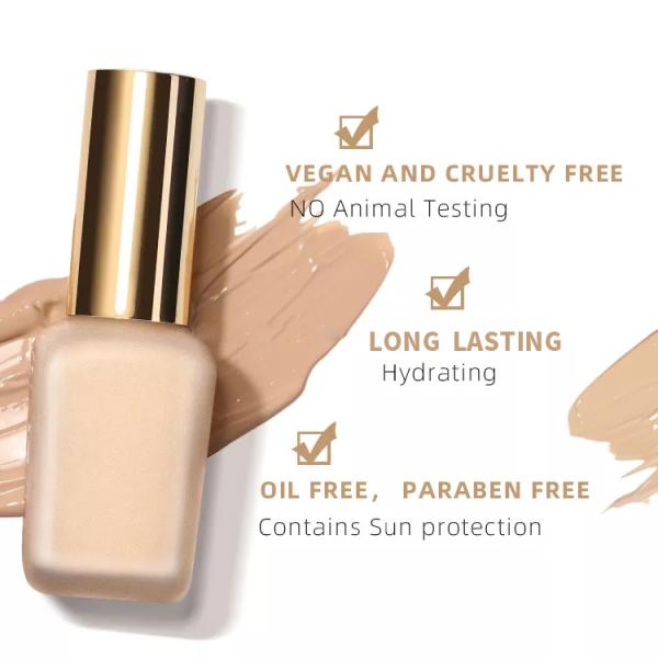 Private Label New Black Girl Mineral Luxury Super Stay 24hrs Long Lasting Water Proof Matte Liquid Foundation With SP