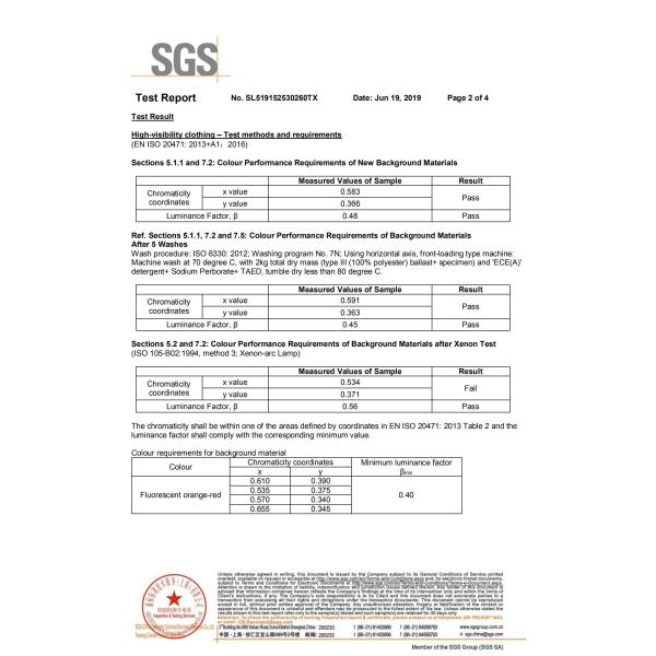 High Visibility Orange 260gsm Polyester Cotton Interweave Fabric