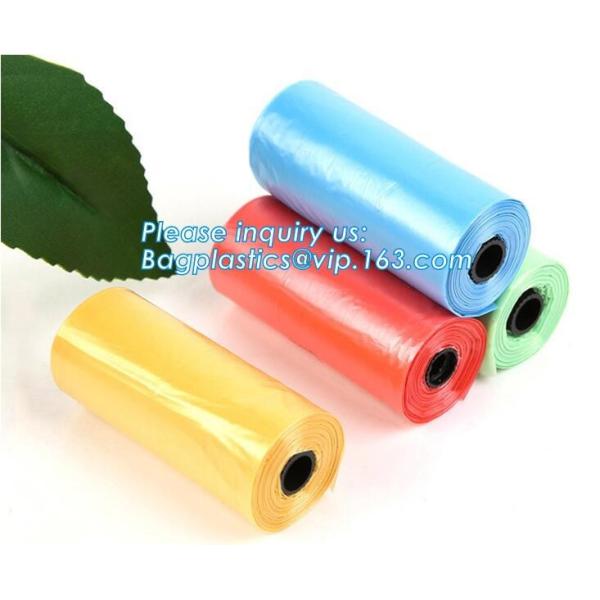 Nappy Baby Disposable Diaper Sacks, Degradable scented disposable baby diaper sack, green tie handle baby diaper sack