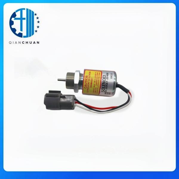 30A87-20400 Fuel Shut Off Solenoid for Mitsubishi S4L S3L L3E S3L2 Engine