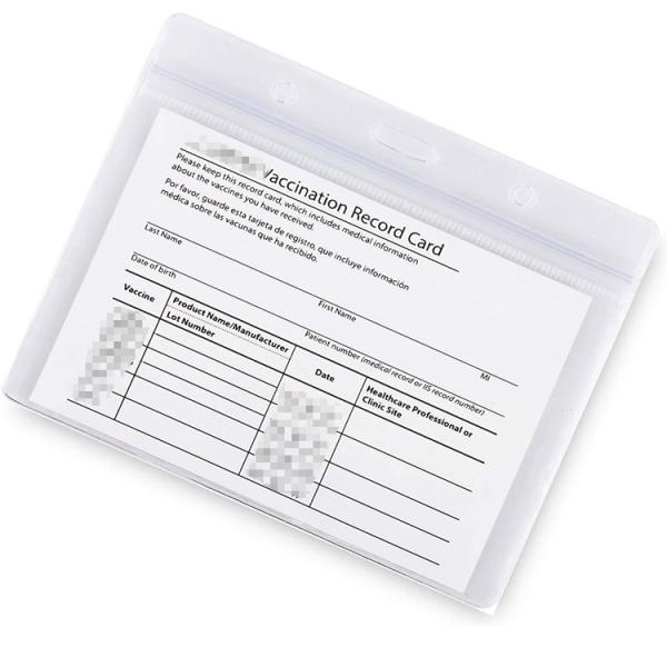 Clear Horizontal PVC Sublimation CDC Trading Card Sleeve For Travel