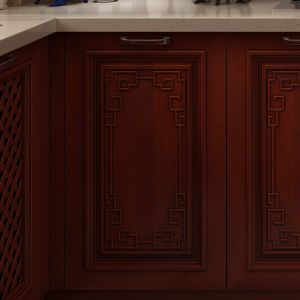 China Factory Furniture Classic Solid Wood Kitchen Cabinets Customized