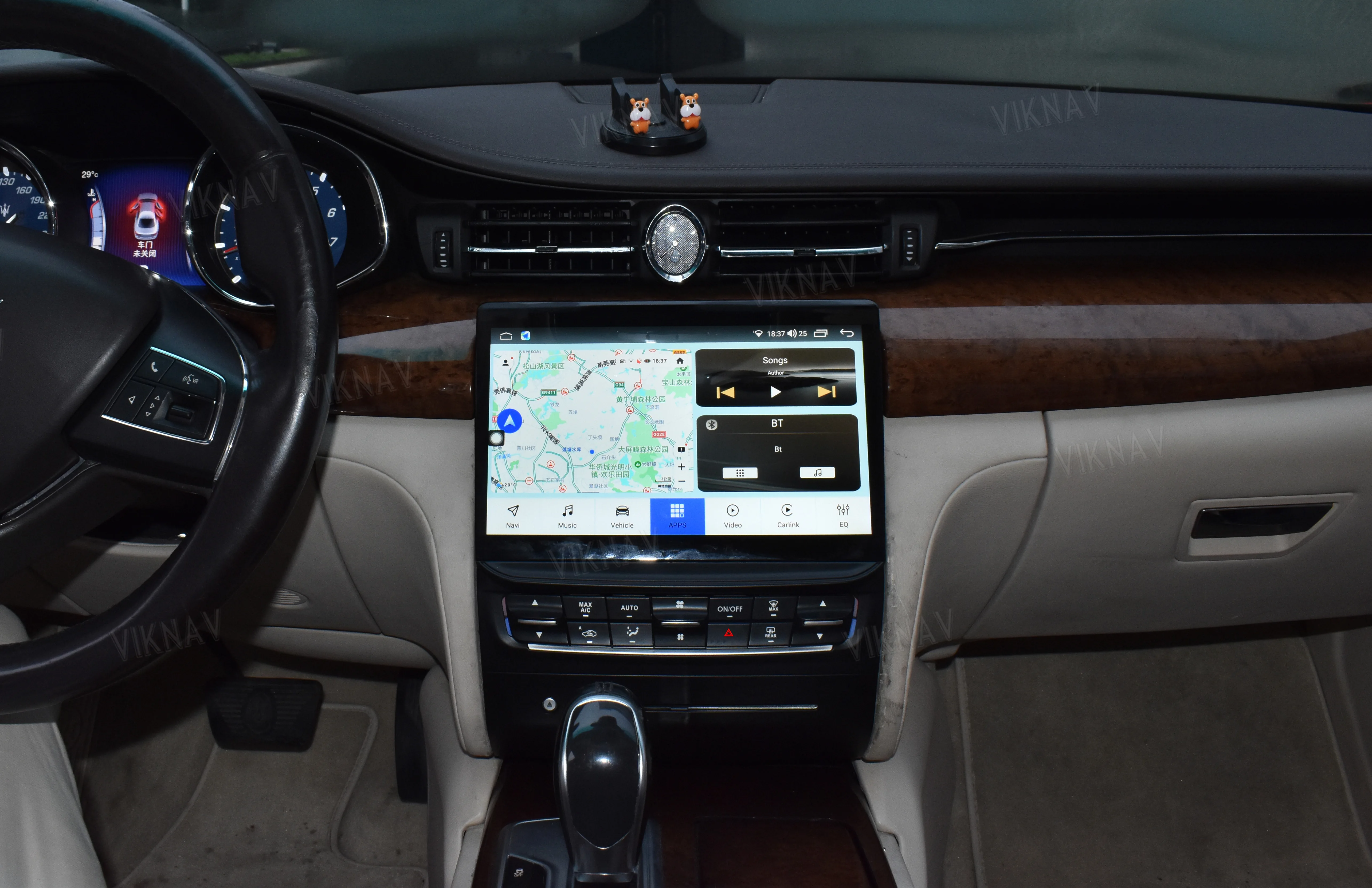 OEM 1204x768 Aftermarket Carplay Stereo Radio For Maserati Quattroporte 2013-2017