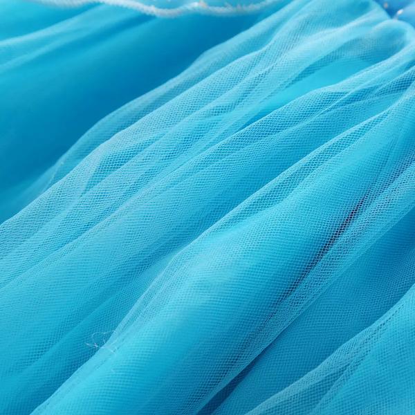 120CM Elf Light Blue Mesh Children'S Dress Clothing For Toddlers
