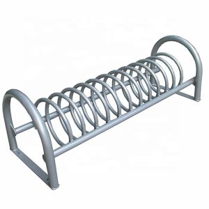 Powder Coated Steel Bike Parking Racks , Bicycle Parking Stand ISO9001