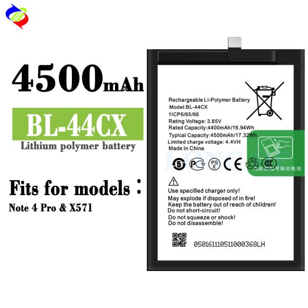 4500mAh BL-44CX X687 Rechargeable Batteries for Infinix Zero 8 Optimal Power Solution