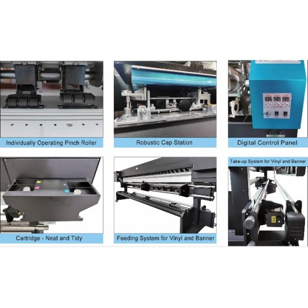 galaxy UD 32R8E Eco Solvent Machine with 4pcs epson I3200 head