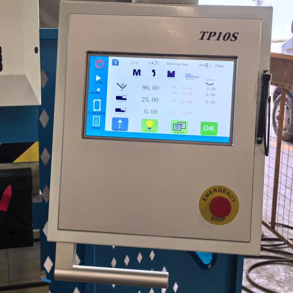 WC67K Press Brake For Metal Sheet Folding CNC Press Bending Machine 1250Tons 3200mm CNC TP10S With AMADA Clamp