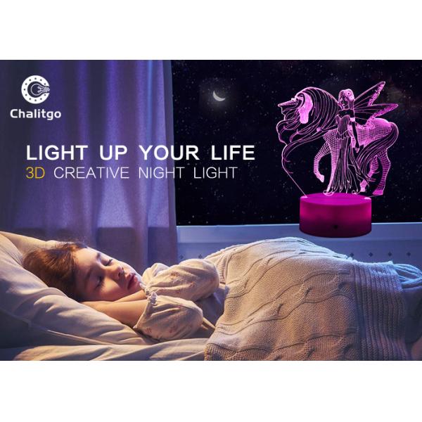 Bedside 3D LED Illusion Lamps Decorative Xmas Birthday Gifts Acrylic Night Light