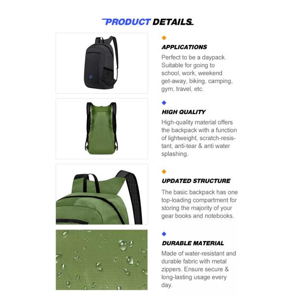 Polyester Waterproof Foldable Travel Bags Multipurpose Lightweight