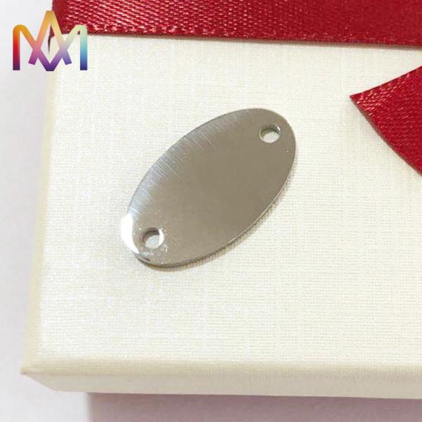 SS304 Oval Pendant Thickness 1MM For DIY Jewelry