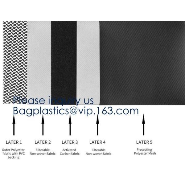 Travel Premium Odor Weed Pouch Smell Proof Bag Case With Mesh Divider Pockets Active Carbon Smell Proof Bag Water Repell