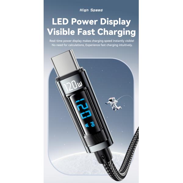 Xiaomi Redmi 120W Type C Charging Cable USB A To USB C ESSAGER ES-X47