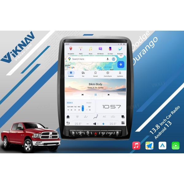 VIKNAV 13.8 inch Car Radio For Dodge Durango 2014-2016 Replacement Wireless Carplay Unit Custom