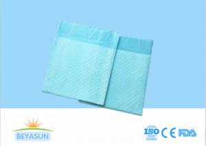 Cheap Disposable Incontinence Bed Pads / Breathable Blue Hospital Bed Pads wholesale