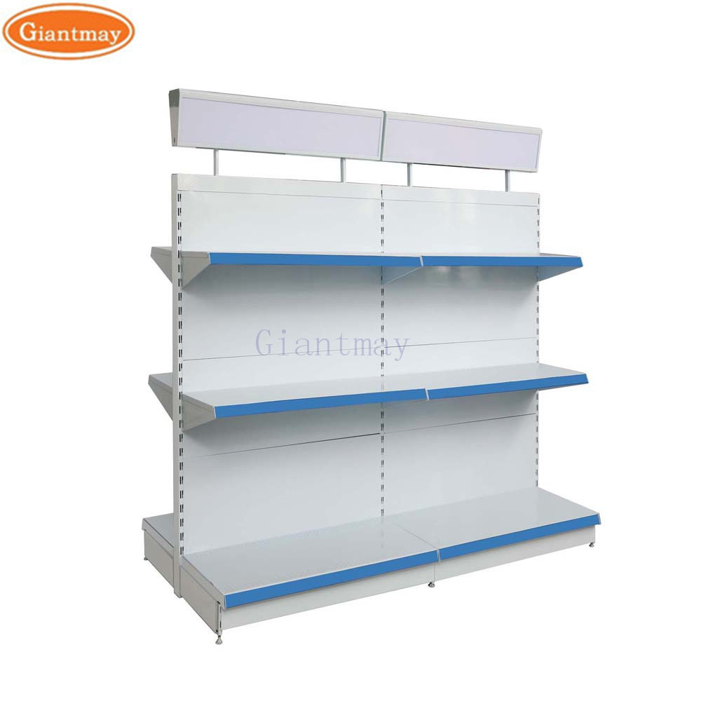 Customized Retail Display Racks Label Gondola Shelving Supermarket Beauty Supply Store Shelves