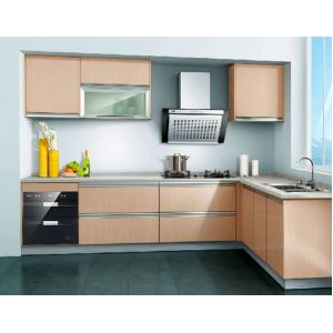 Cheap Wood grain MFC kitchen cabinet wholesale