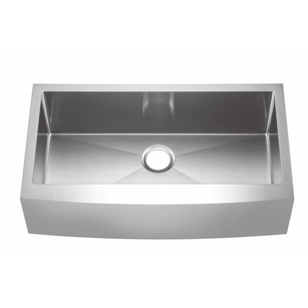 Household Apron Stainless Steel Kitchen Sink With Sound-Seadening Pads