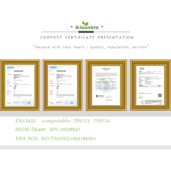 PBAT Degradable Compostable Bin Liners For Garbage Kitchen