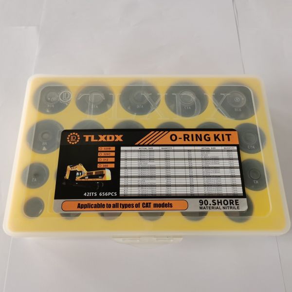 656Pcs CAT O Ring Kit CAT320B CAT320C CAT312 CAT300 Hydraulic O Ring Kit
