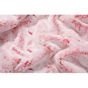 Cheap Solid Red Imitation Rabbit Fur Polyester Faux Bunny 150cm wholesale