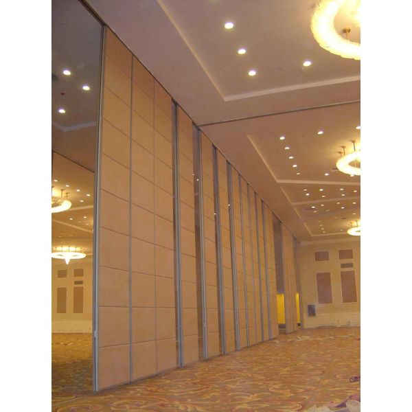 Training Room Folding Partition Acoustic Fabric Panels , Custom Sliding Doors 100MM Thickness