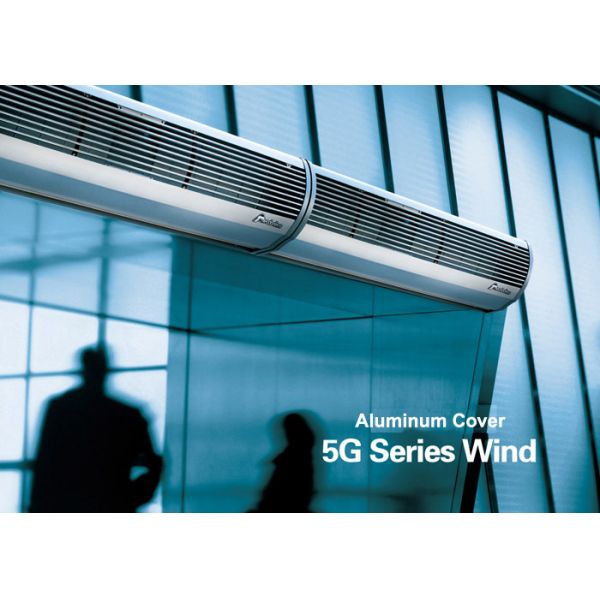 5G Silver Wind Air Curtain 2000m³/h 230V AC/DC Motor