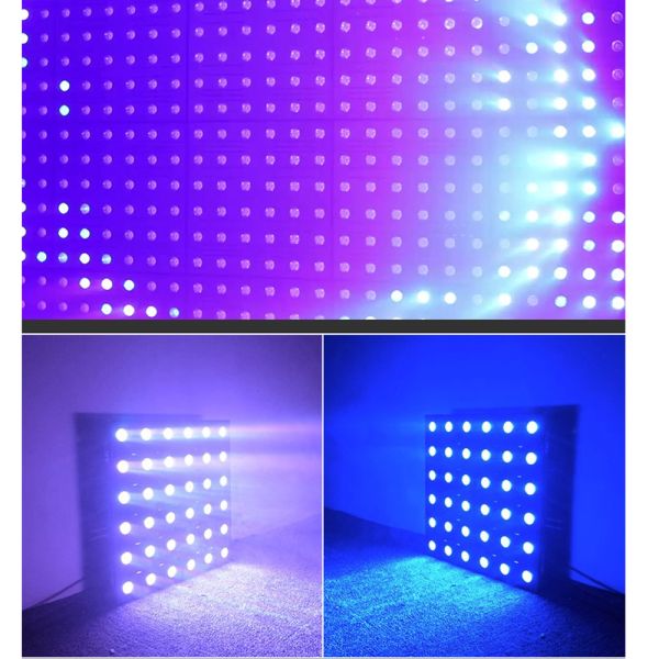 36x 3W Matrix Full Color Matrix Light Led Disco Bar Atmosphere Matrix Panel Light Splicing Dyed Background Light RGBW LED
