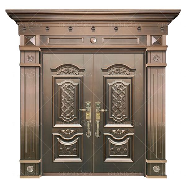 Luxury Design High Quality Low Price Single Double Exterior Security Steel Door Price