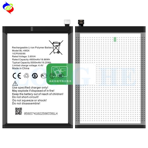 5000mAh BL-49GX X690 X657 Smart 5 Mobile Phone Battery for Infinix Note 7 Black Color
